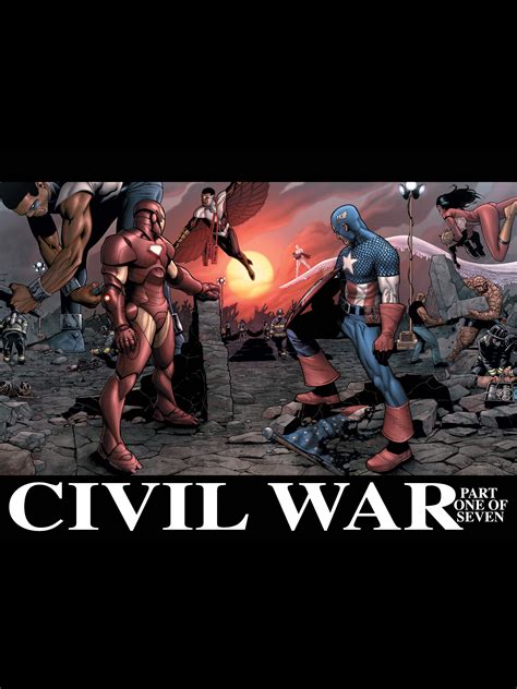 Marvel Civil War Comics One Seven Comic Strips Civilization Seventh