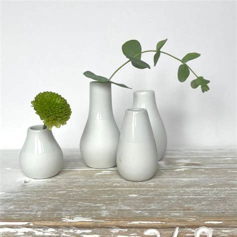 Porcelain Mini Vases Set Of Four By Nest