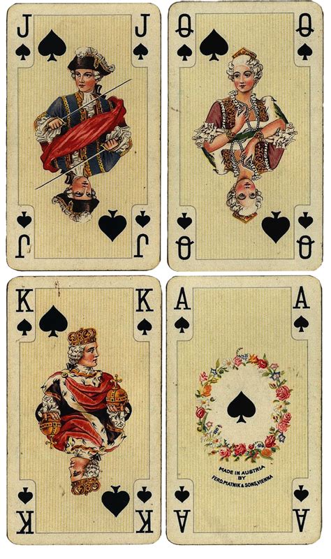 Elegant Vintage French Playing Cards Free Printables