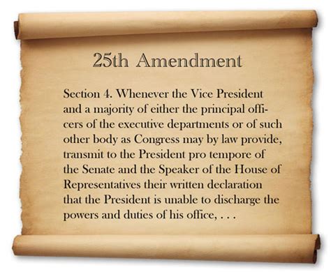 Section 2 says replacement vice presidents must be confirmed by a majority of both. Thoughts on the 25th Amendment | The American Conservative