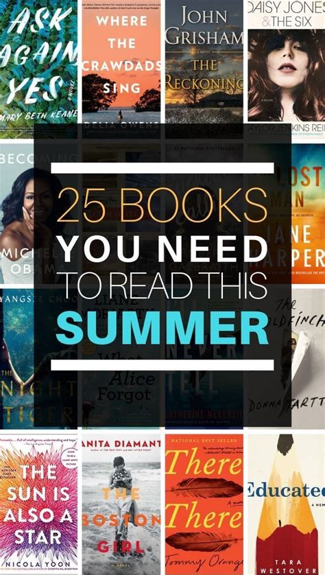 25 Summer Books For Your Summer Reading List Summer Books Summer