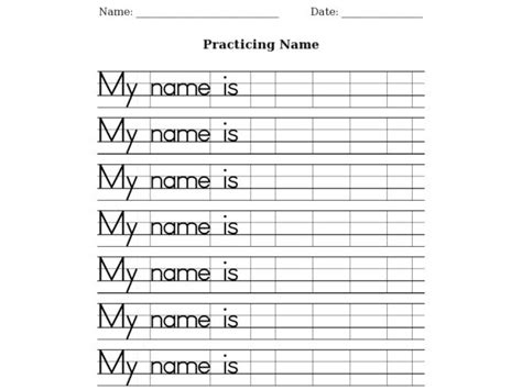Esl Writing My Name Is Worksheet For 1st 3rd Grade Lesson Planet