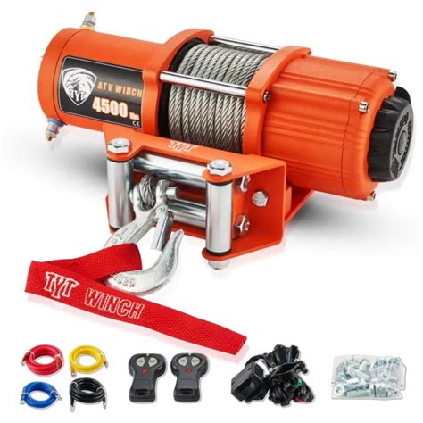 Tyt Electric Winch Truck Winch 12v 4500 Lbs Steel Cable For Atvutv Off