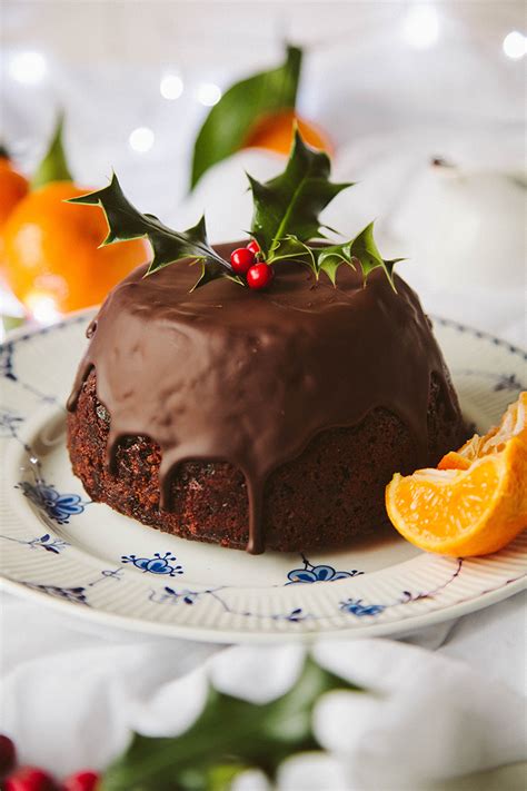 Create a holiday sweet spread like none other with these delicious, easy christmas dessert recipes. Chocolate Orange Christmas Pudding (Vegan) - Wallflower ...