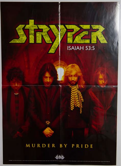 Stryper Collection Murder By Pride Poster