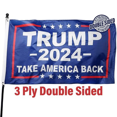 double sided trump 2024 flag for trump premium 3x5 ft etsy