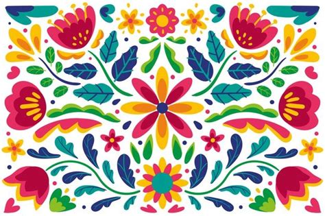 Enjoy These Mexican Images For Free In 2020 Folk Art Flowers Art