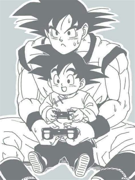 Father Like Son Son Goku Goku Father Goku And Gohan Dragon Balls
