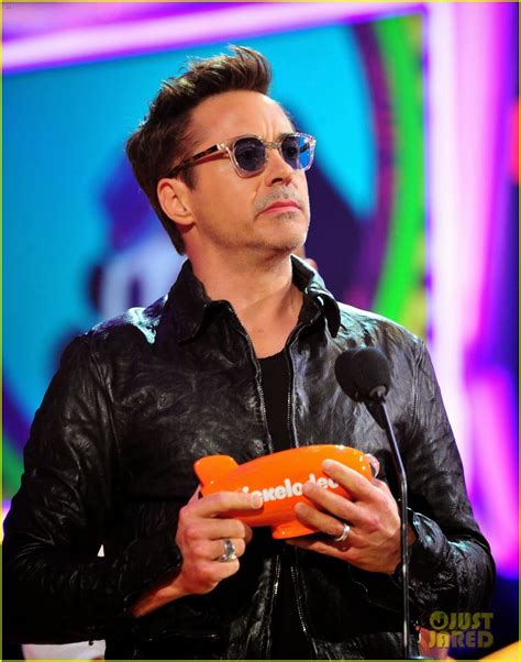 Robert was a student of performing arts training center. Celeb Diary: Robert Downey Jr. at the 2014 Kids' Choice Awards