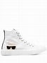 Karl Lagerfeld Logo-print Hi-top Sneakers In White | ModeSens