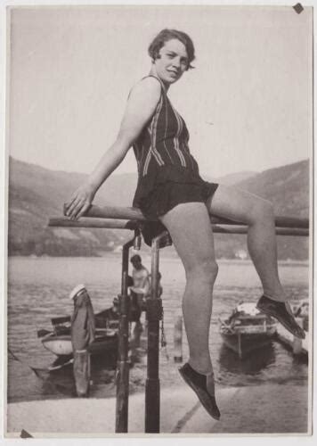 original vintage 1940s large snapshot swimsuit beauty ebay
