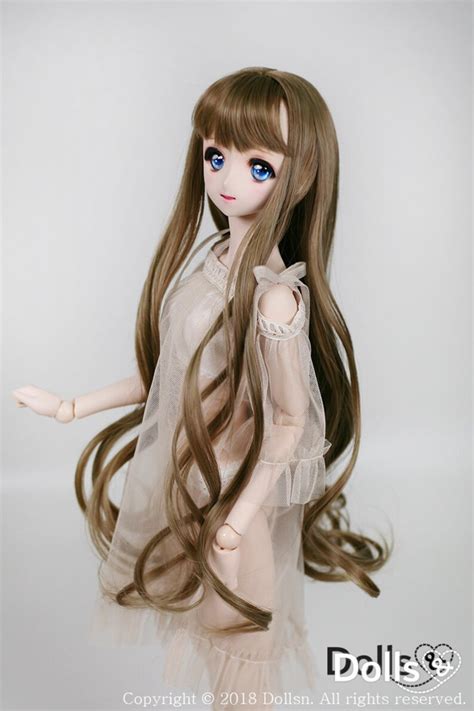 Bjd Wig Sd Dollfie Dream Smart Doll 8 9 Long Curl Hair Etsy