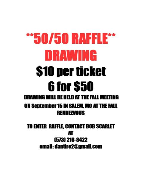 Enter To Win The 5050 Raffle