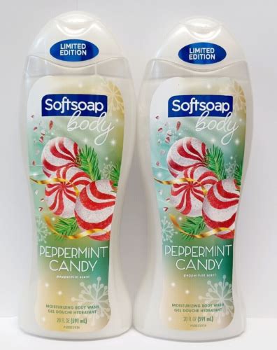 2 softsoap body wash peppermint candy scent limited edition moisturizing 20 oz 35000983350 ebay