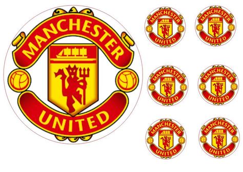 Home › fondant tutorial › fondant manchester united logo cake topper tutorial. Manchester united 17cm cake topper with 6 5cm cupcake ...