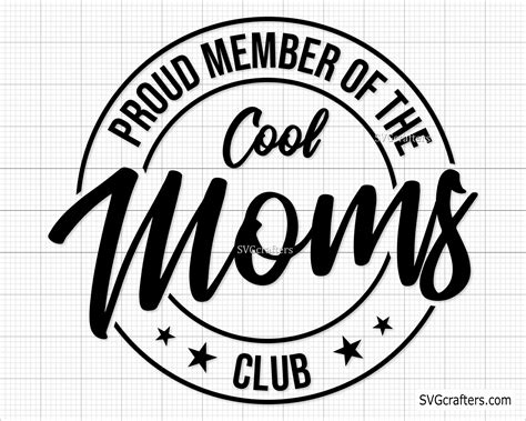 Proud Member Of The Cool Moms Club Svg Badass Mom Svg Cool Etsy Uk