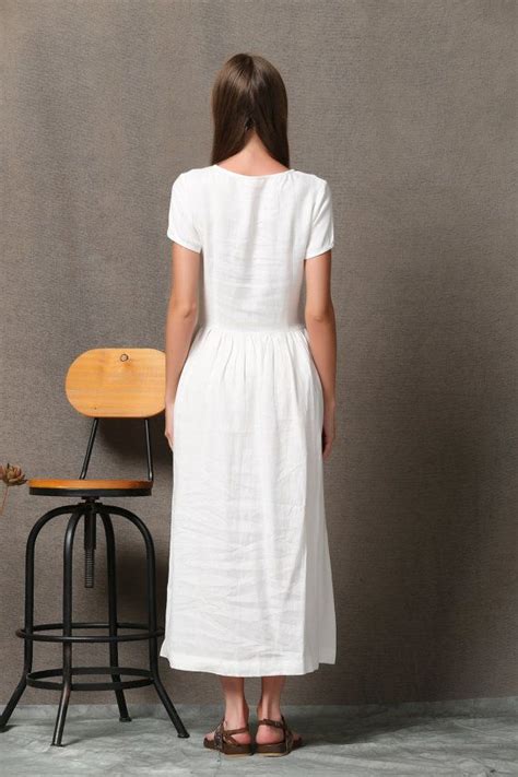 Linen Dress For Women Casual Dresslinen Maxi Dress With Etsy Linen