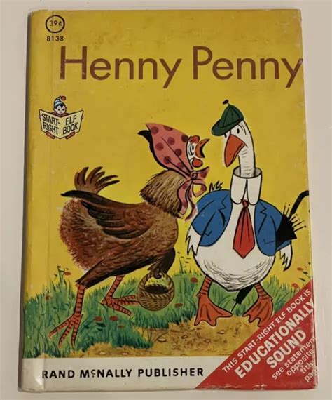 Vintage 1966 Henny Penny A Rand Mcnally Start Right Elf Book 8138 Hc 545 Picclick