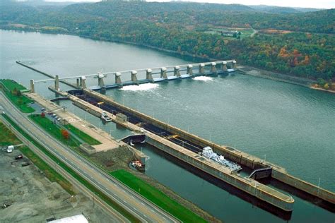 Industrial History New Cumberland Locks And Dam On Ohio River At