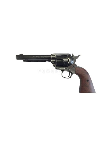 Revolver Colt Saa 45 Noir Vieilli Powergun