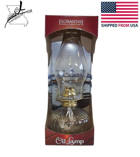 New Oil Lamp Clear Glass Lantern Old Fashion Style Cotton Wick Ebay