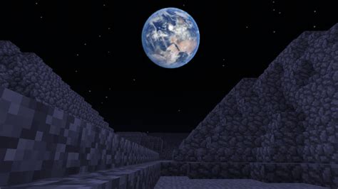 Moonscape Low G And Earthrise Custom Terrain Minecraft Pe Maps