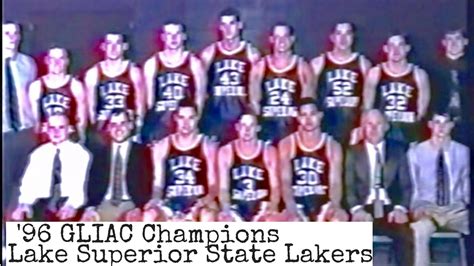 1996 Mens Basketball Gliac Champions The Lake Superior State Lakers