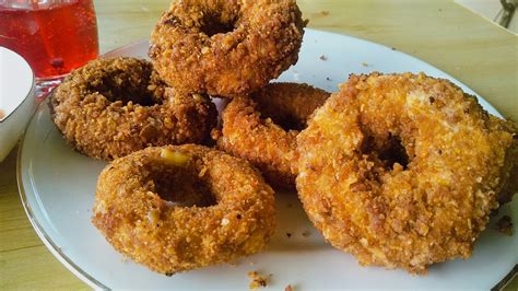 Cheesy Onion Rings Snack Recipe Reenus Kitchen Youtube