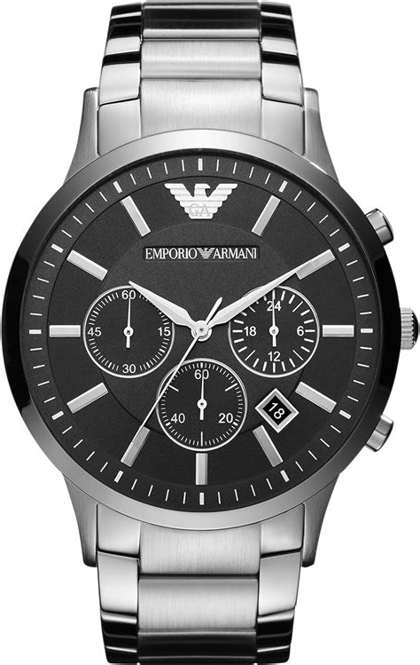 Emporio Armani Mens Chronograph Quartz Watch With Stainless Steel