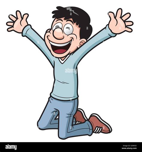 Excited Man Clipart Cartoon