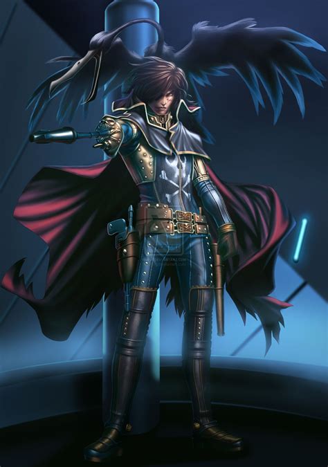 Captain Harlock By Xong Anime Guys Manga Anime 70s Cartoons Space