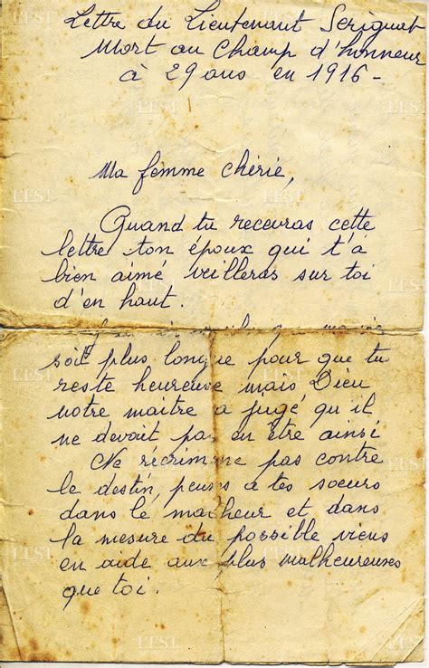 Lettre De Poilus Bataille De Verdun - 14-18-lettres de poilus | Julien Serignat : "Je suis mort comme un