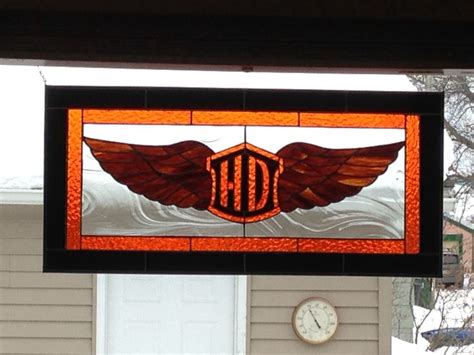 Harley Davidson Stained Glass From The Glass Dundgeon Stained Glass Patterns Free Stained