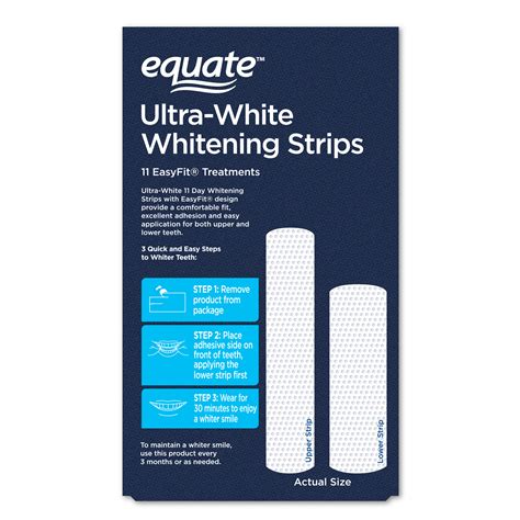 Equate Ultra White Whitening Strips 11 Easyfit Treatments 20