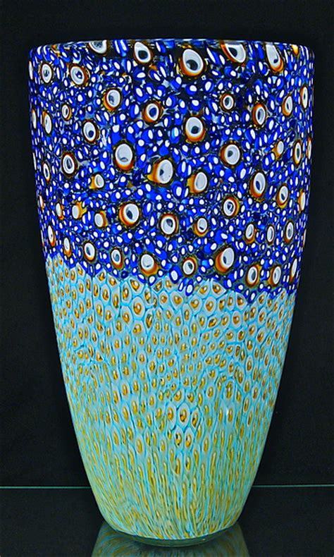 Coral Bay Murrini Vase By Michael Egan Art Glass Vase Artful Home