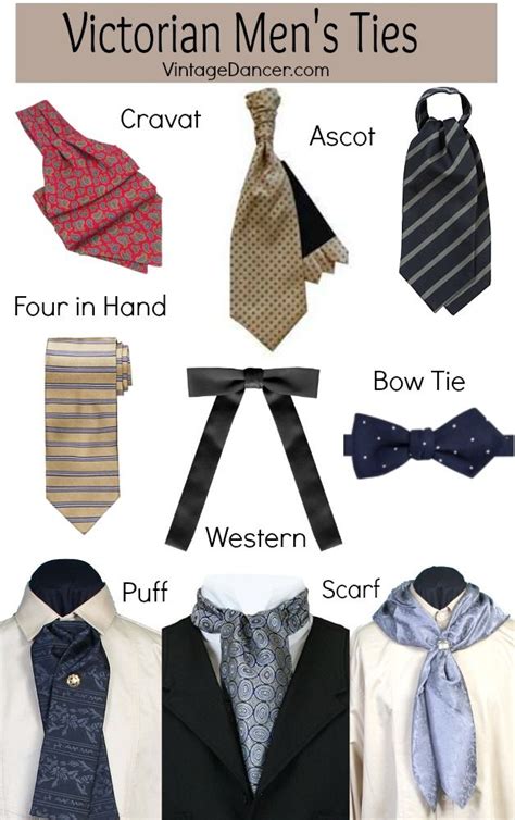 Victorian Mens Ties Cravat Ascot Bow Ties Neckties Tie Styles
