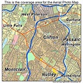 Aerial Photography Map of Clifton, NJ New Jersey