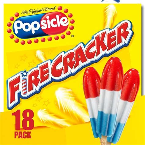 The Original Brand Popsicle Firecrackers 18pk Fruit Ice Pops