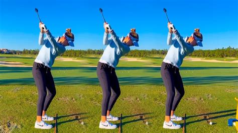 NELLY KORDA GOLF SWING SLOW MOTION YouTube