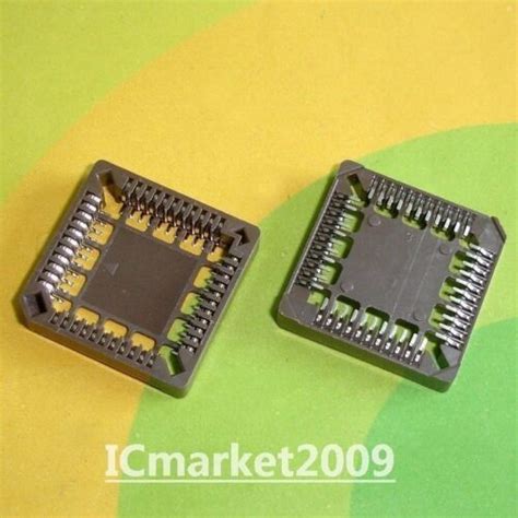 10 Pcs Plcc44 44 Pin Smd Ic Socket Adapter Plcc Converter Ebay