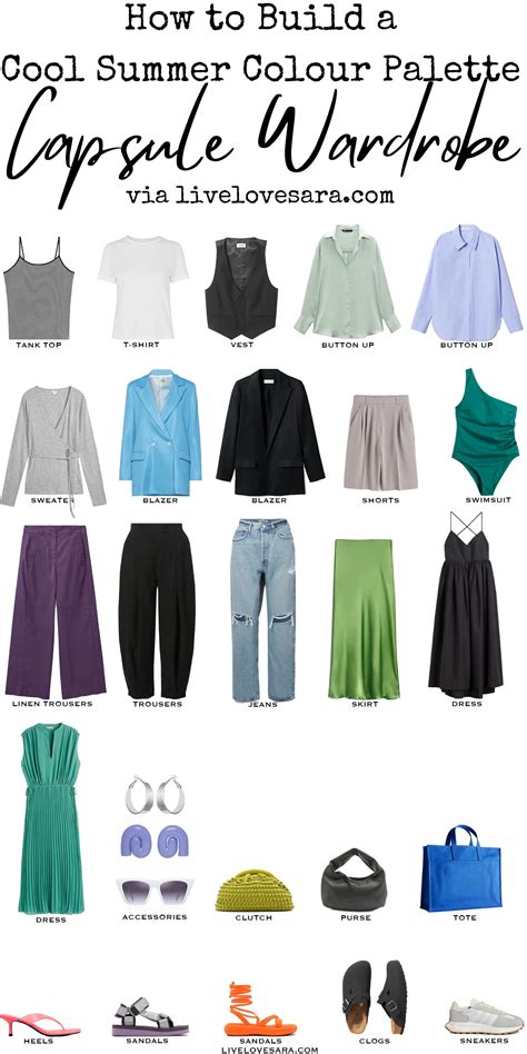 How To Build A Cool Summer Colour Palette Capsule Wardrobe Livelovesara