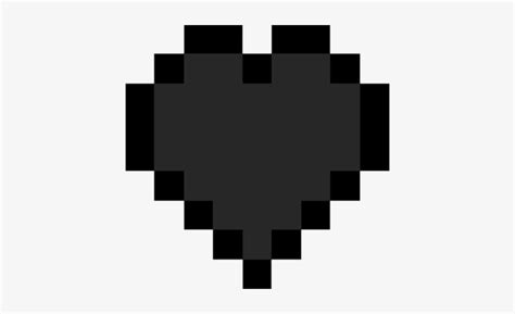 Download Transparent Minecraft Heart Png Minecraft Heart Black And