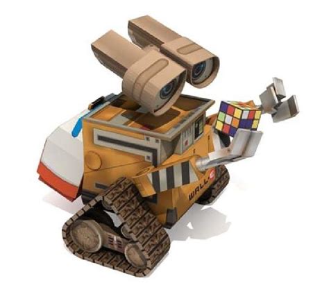 Paper Model Wall E Free And Printable For Kids And Adults Downloadable