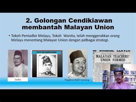 Malayan union• diperkenalkan pd tahun 1946• merupakan usaha british unutk menghapuskan negara dan bangsa yg telah utuh sejak zaman kesultanan bab 4 sejarah tingkatan 5 draft. REAKSI PENDUDUK TEMPATAN TERHADAP MALAYAN UNION TINGKATAN ...