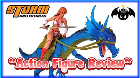 storm collectibles golden axe tyris flare action figure review youtube