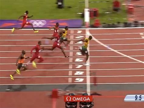 usain bolt wins gold in 100 meter dash breaks own olympic record