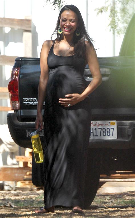 Bump It Up From Zoe Saldanas Pregnancy Style E News