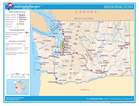 Map Of Washington With Cities And Towns London Top Attractions Map