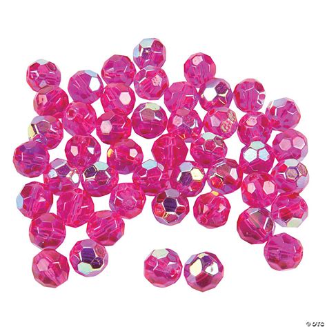 Fuchsia Ab Crystal Round Beads 8mm Discontinued