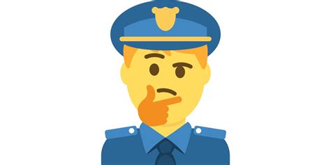 Emoji Face Mashup Bot On Twitter 👮 Police Officer 🤔 Thinking Face